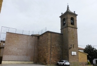 Acedo / Azedo MENDAZA. Frontón y la iglesia Nuestra Señora de la Asunción