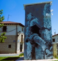 Etxauri ETXAURI. Mural homenaje a la escalada.