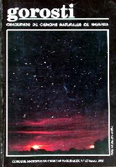 Portada revista n�12 Verano 1996 - Constelaci�n de los gemelos (Gemini) sobre una puesta de Luna y Venus